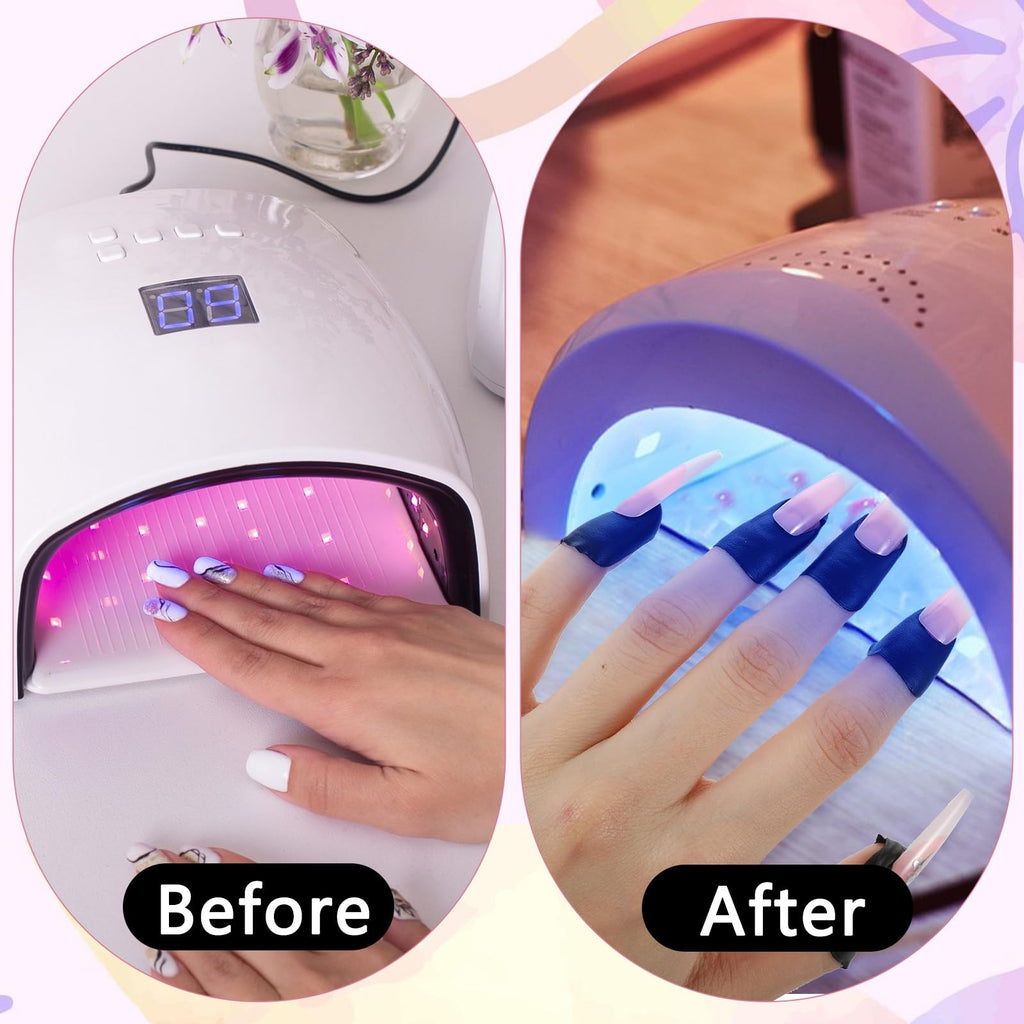 Nail Polish Protector U-Shaped Cuticle Barrier for Nails Painting - Pack of 100