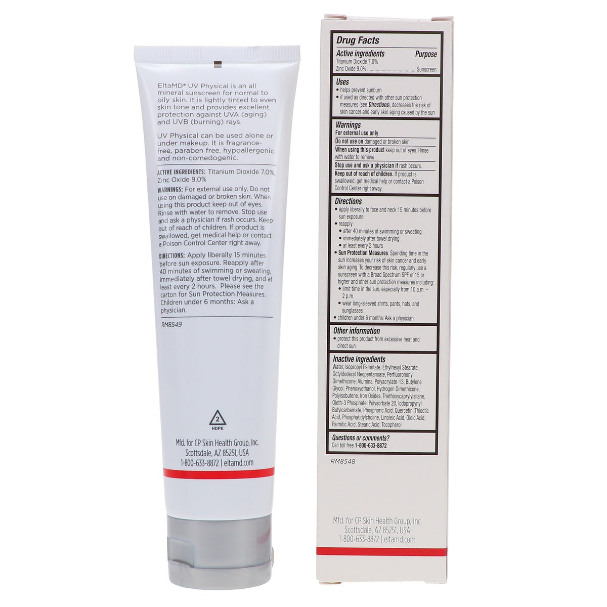 Mineral Sunscreen SPF 41 Tinted Face Sunscreen 3 oz - Broad Spectrum, Water-Resistant, Oily & Sensitive Skin Safe