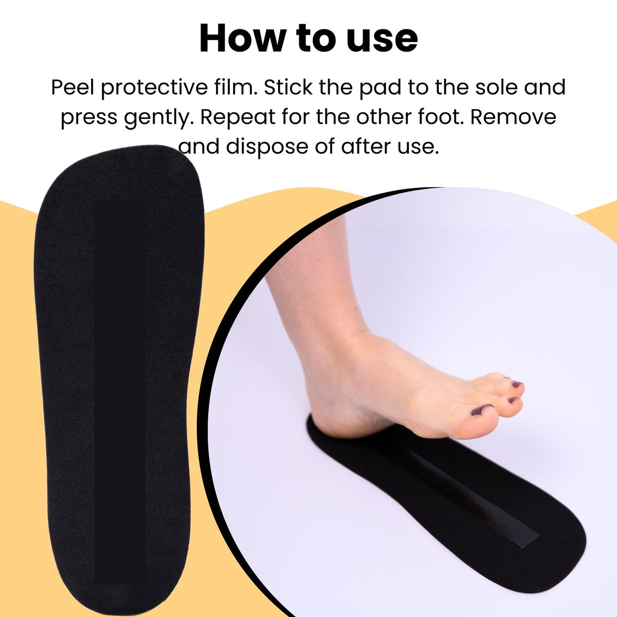 Disposable Spray Tan Feet Pads - 30 Pairs Non-Slip Foam Foot Protectors