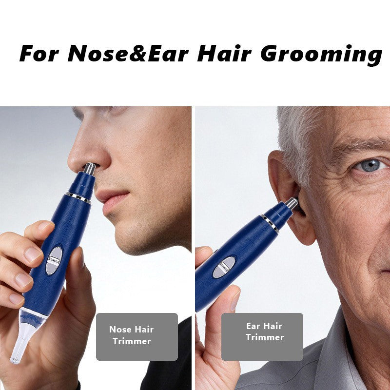 Men 3-in-1 Electric Nose Ear & Eyebrow Hair Trimmer - Facial Grooming Kit
