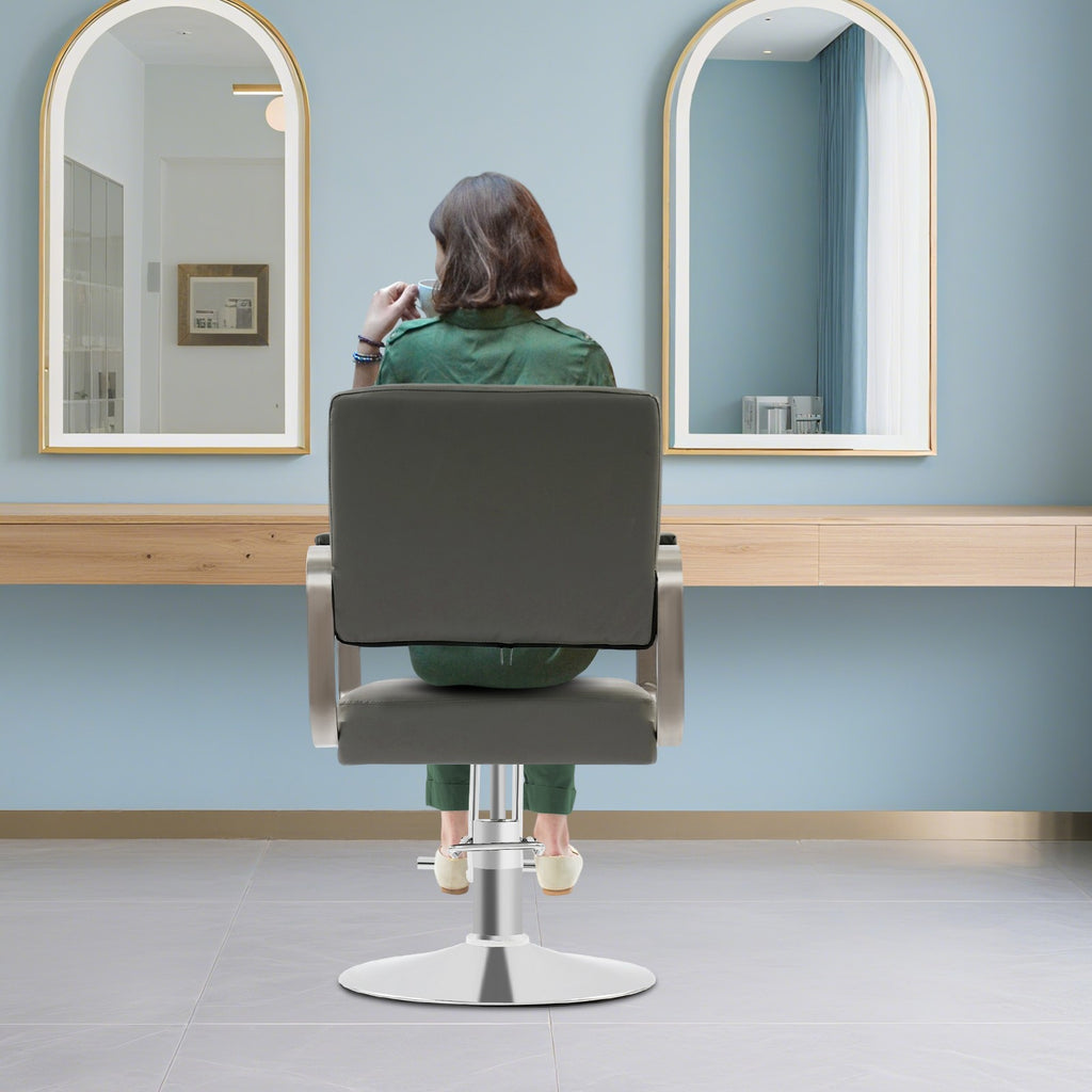Adjustable Salon Chair for Hair Stylist with 360° Rotation and Heavy-Duty Support
