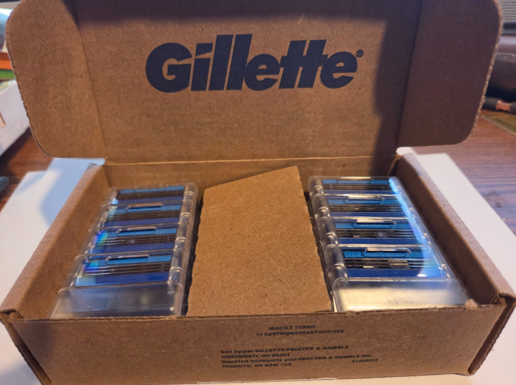 Gillette Mach3 Turbo Razor Blade Refills - 17 Count for Men’s Shaving