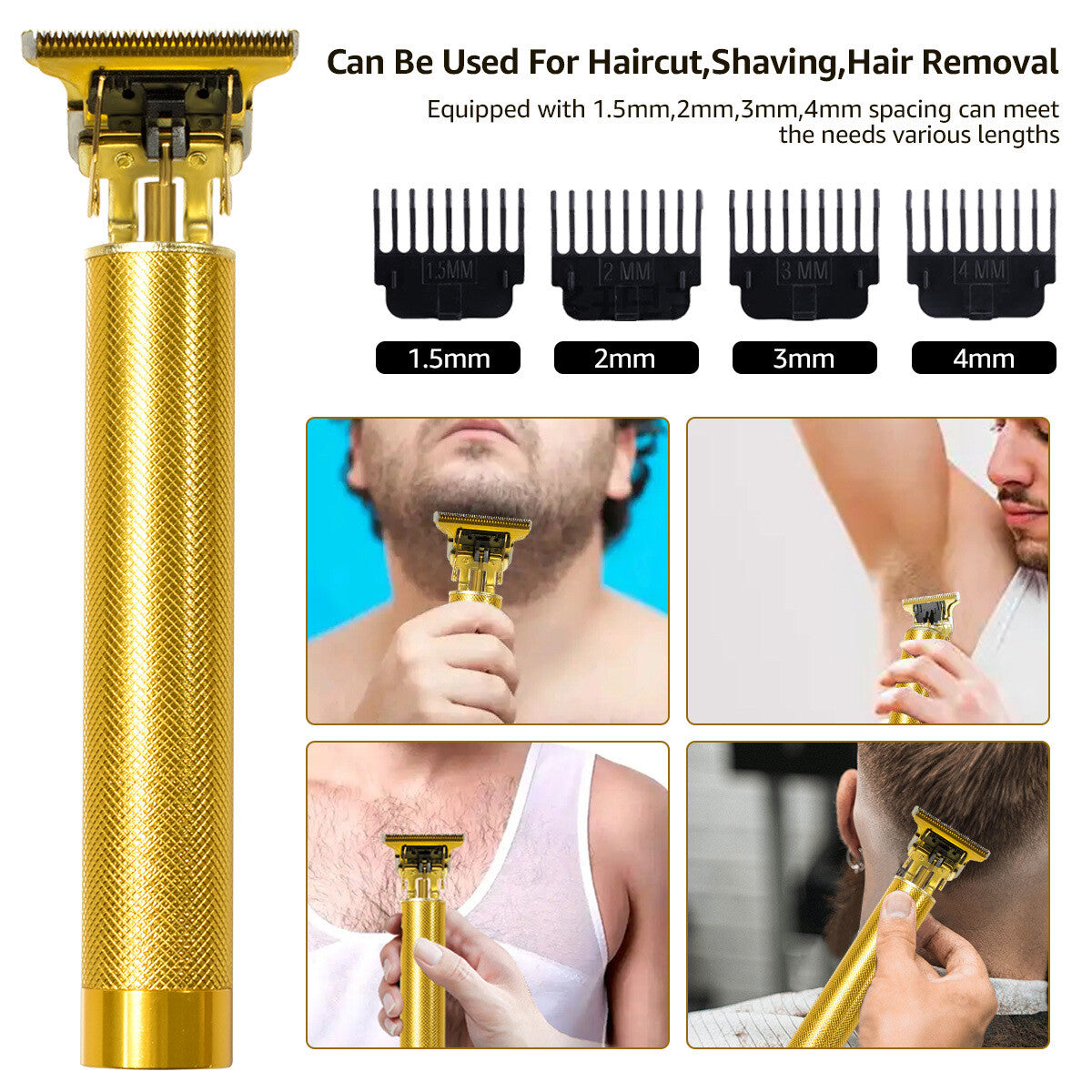 Cordless Professional Hair Clippers & Beard Trimmer for Men & Women