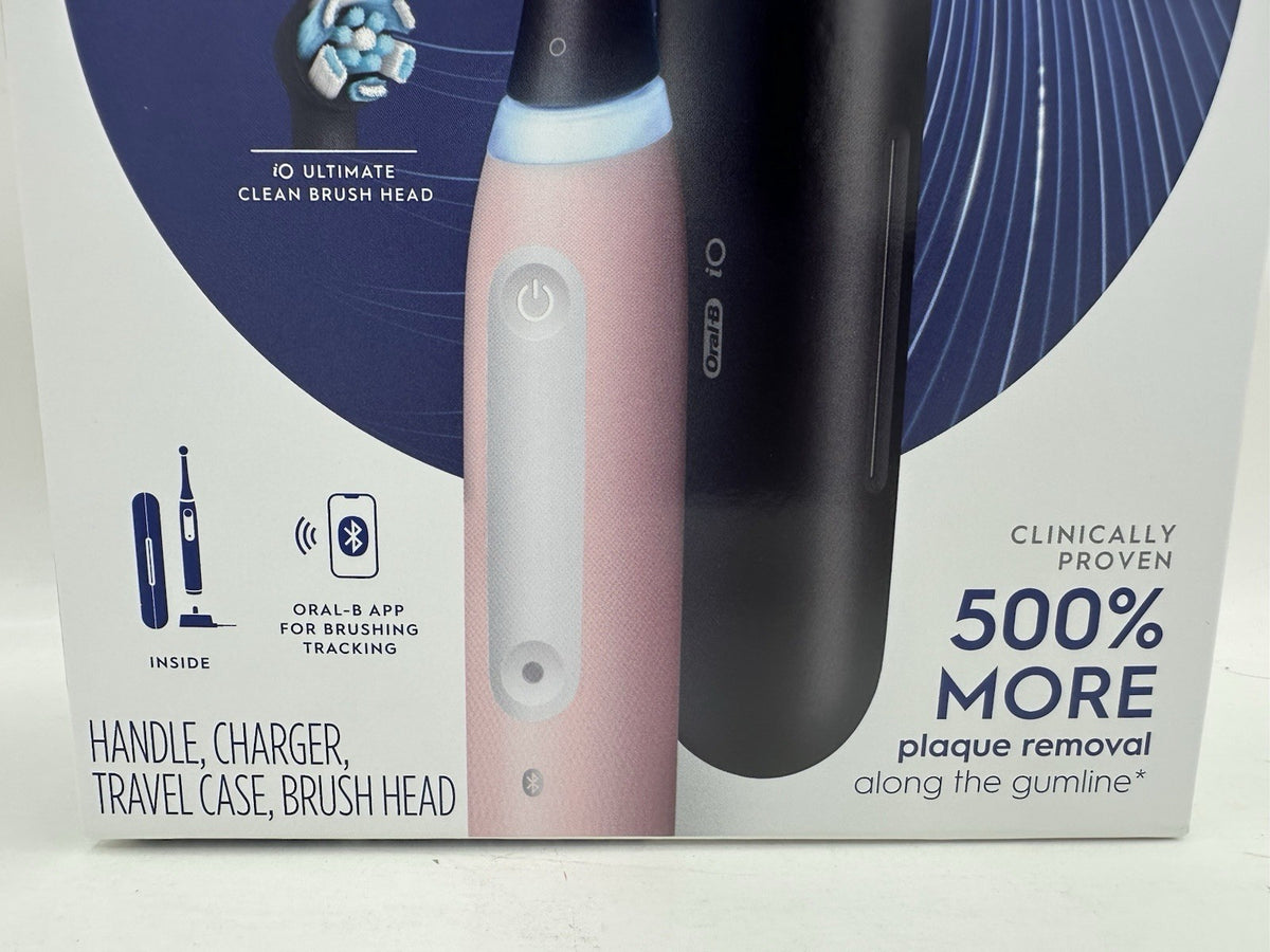 Electric Toothbrush Pink with App Bluetooth & Travel Case - Oral-B iO Series 4 Luxe