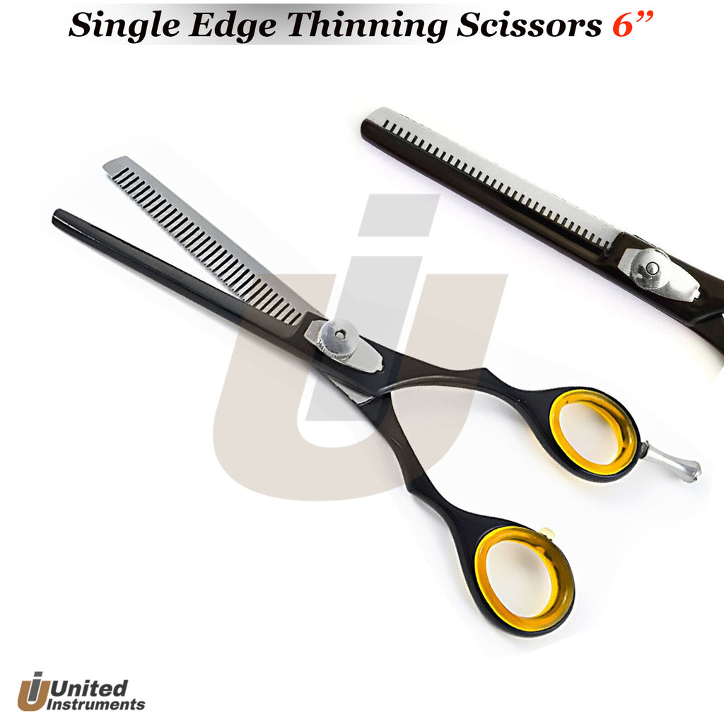 Hair Thinning Scissors Professional Razor Edge Styling Shears 6 Inch