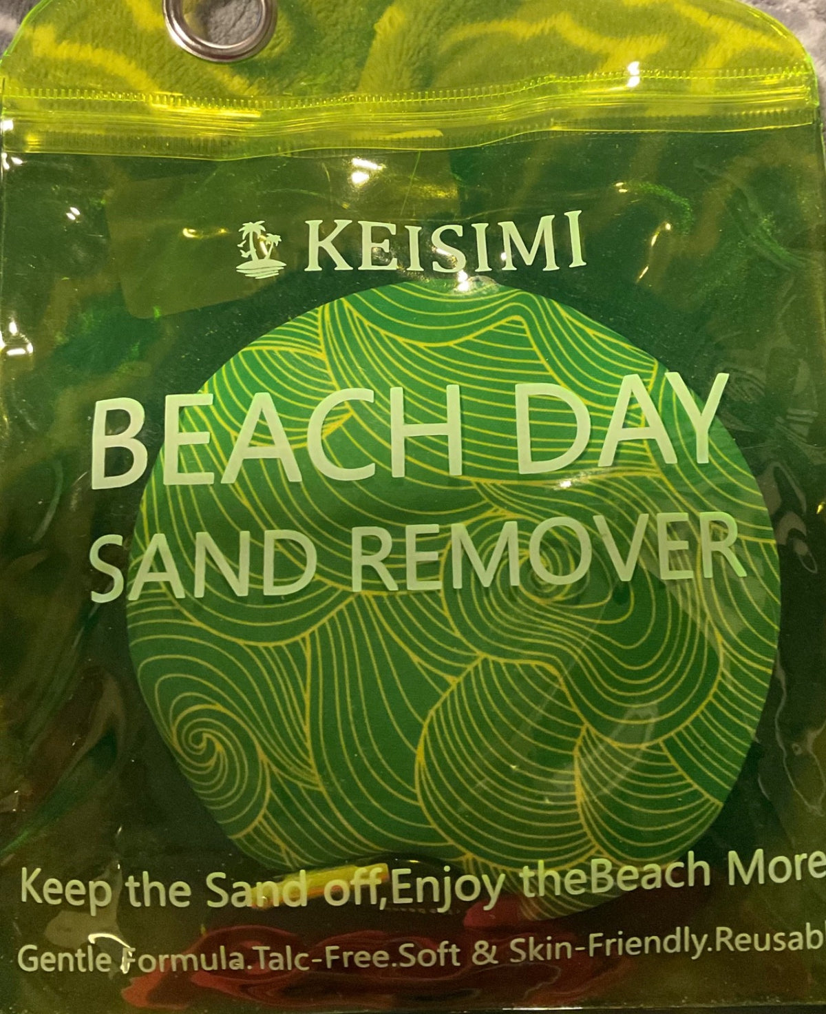 Beach Sand Remover Turtle Design - Gentle, Talc-Free Skin-Friendly Formula