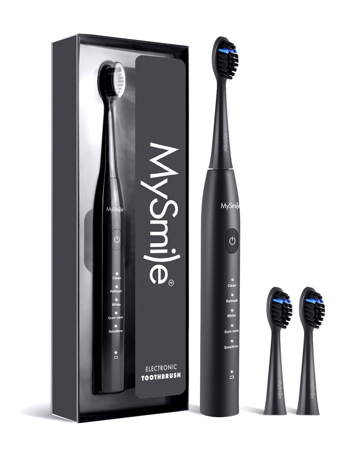 Sonic Electric Toothbrush with 5 Modes & 3 Brush Heads - Waterproof Rechargeable