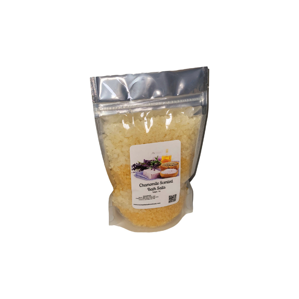 Aromatherapy Bath Salts Set - 4 Scented 1lb Bags for Relaxation & Skin Care