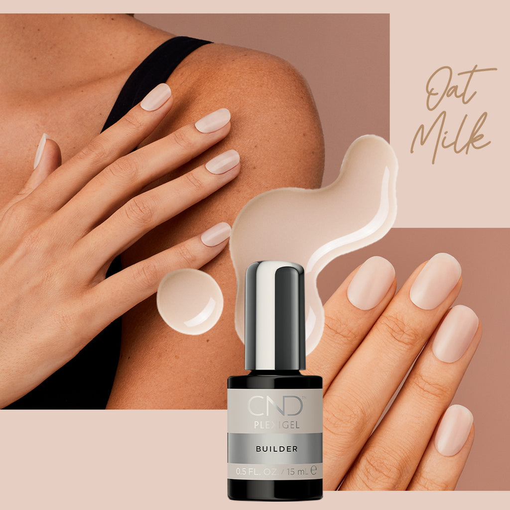 Plexigel Builder Gel for Nails - 0.5 oz with Natural Oat Milk Shade