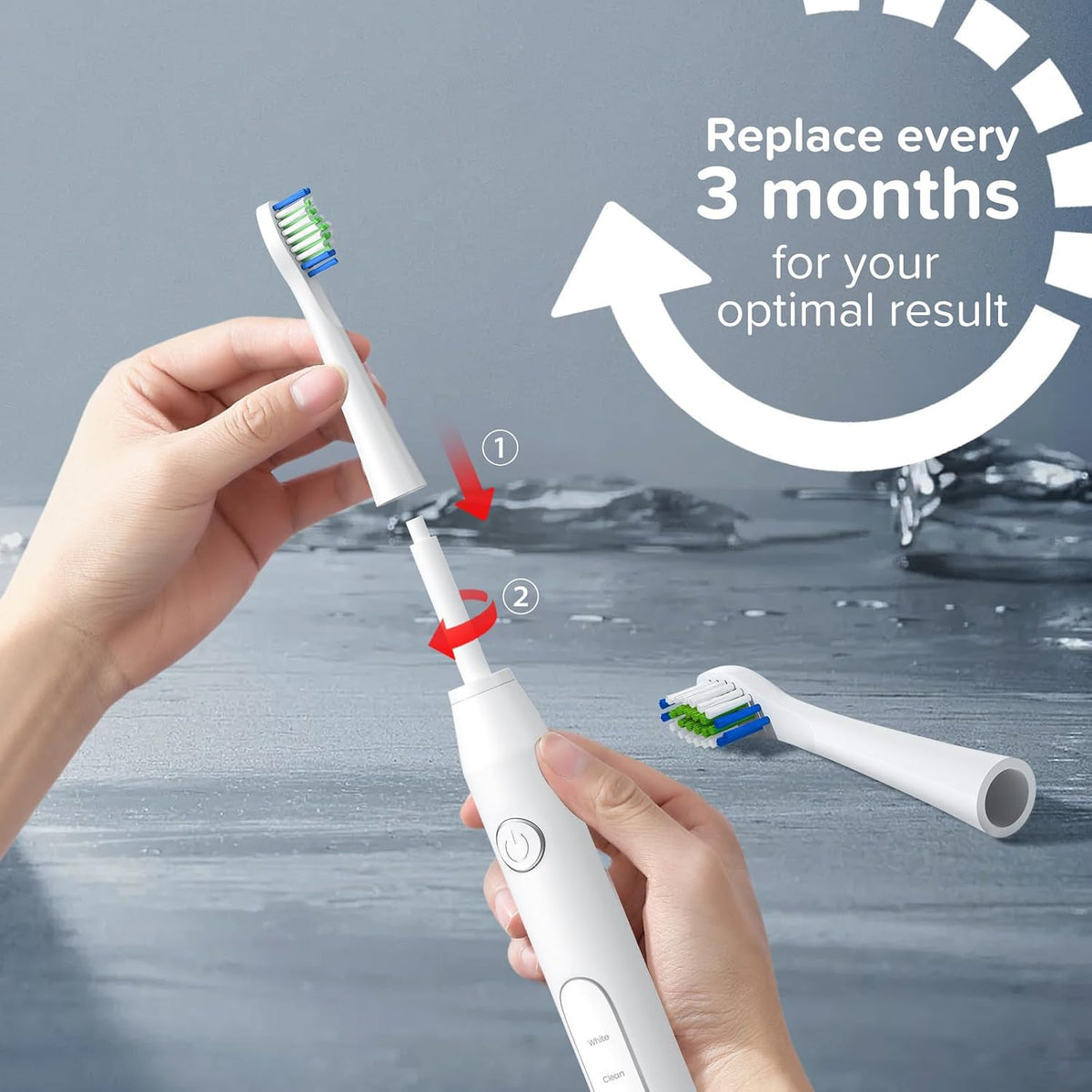 10 Pack Replacement Toothbrush Heads for Bitvae D2 Electric Toothbrush