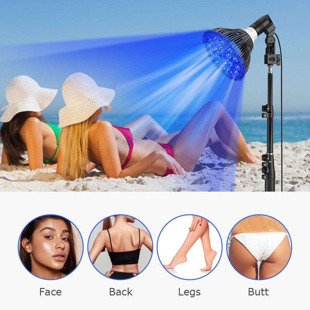 UV Tanning Lamp for Body and Face - Sunbed Solarium Light for Skin Bronzing