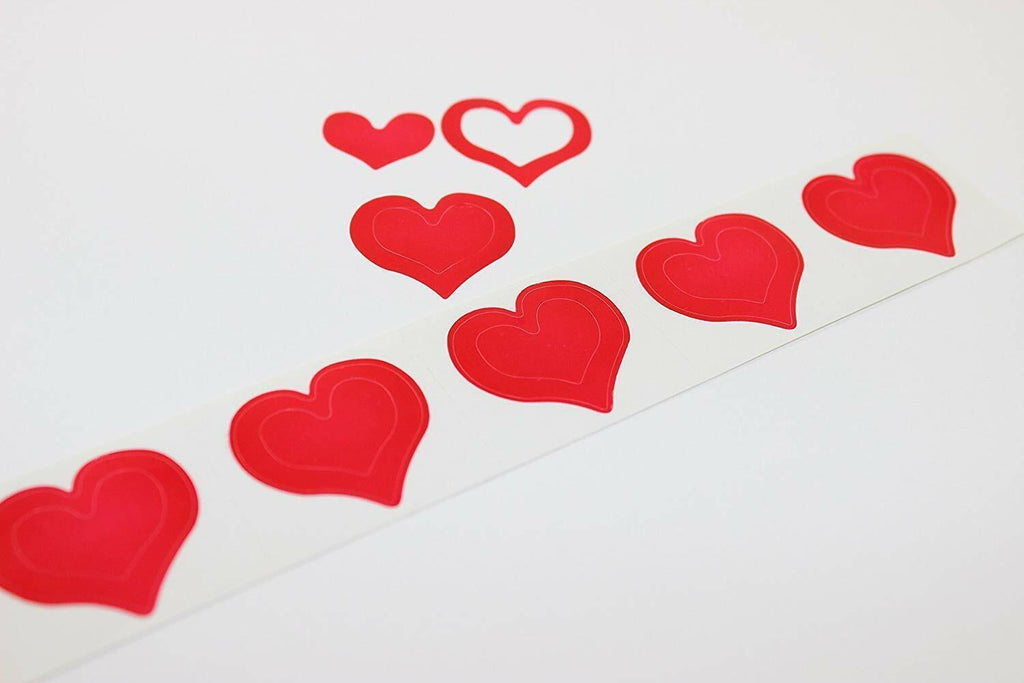 Heart Tanning Stickers Roll 1000 Count Self-Adhesive Body Art