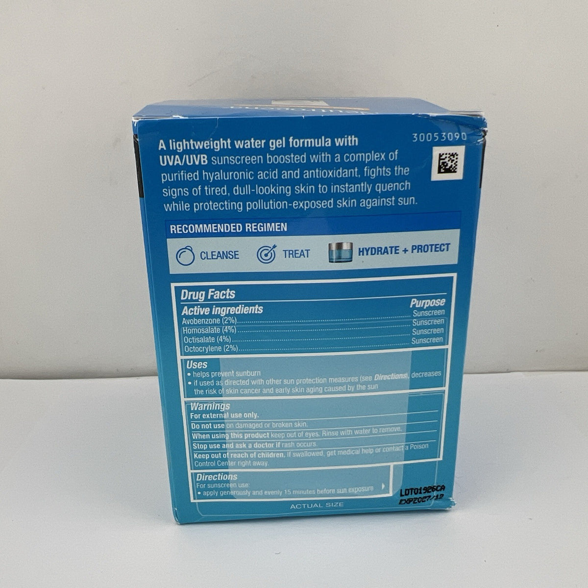 Neutrogena Hydro Boost Water Gel SPF25 1.7 oz Hyaluronic Acid Moisturizer