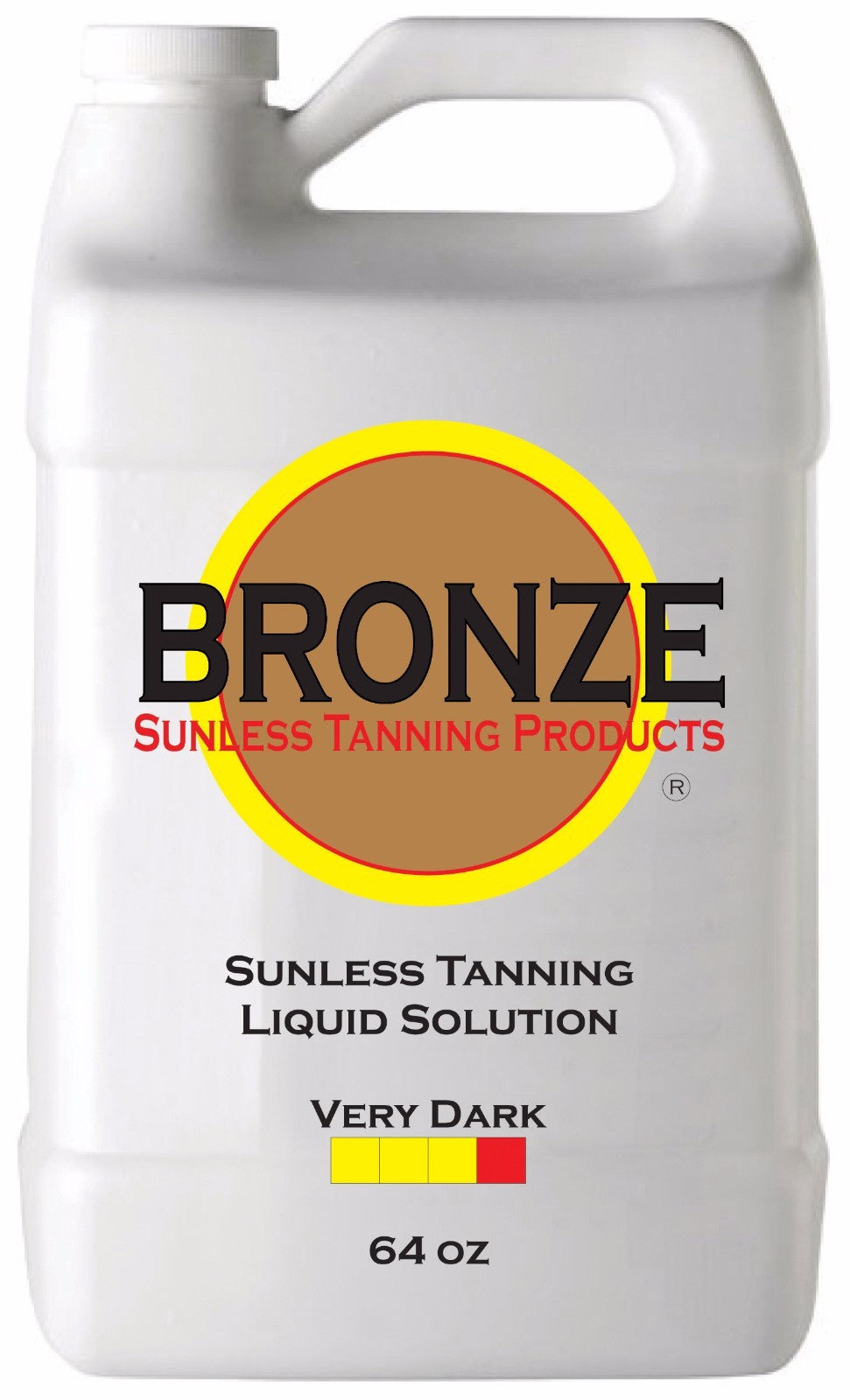 Dark Sunless Tanning Spray Solution - 64 oz with Applicator & Gloves