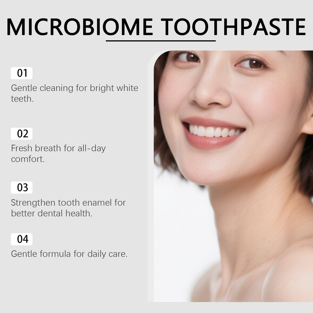 Microbiome Mint Toothpaste for Sensitive Gums & Brightening - 120g