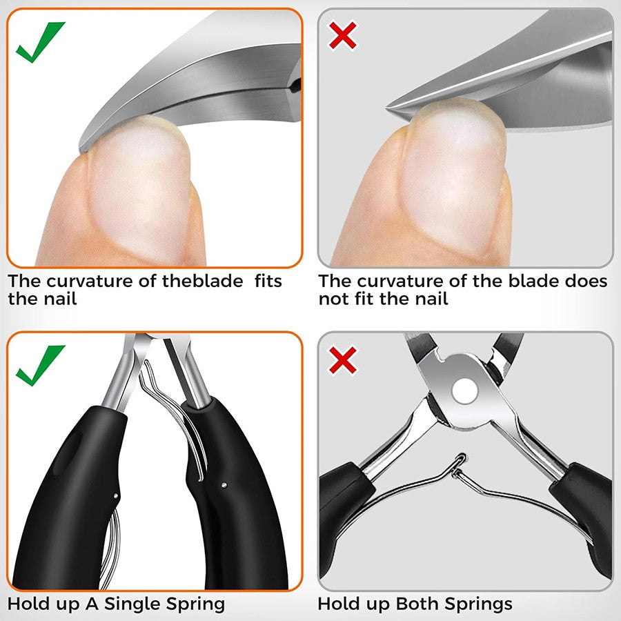 Heavy Duty Toenail Clippers for Thick Nails - Large Nail Cutter for Seniors
