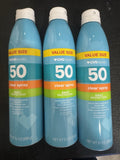 CVS Broad Spectrum SPF50 Clear Spray Sunscreen 9.1oz 3 Pack