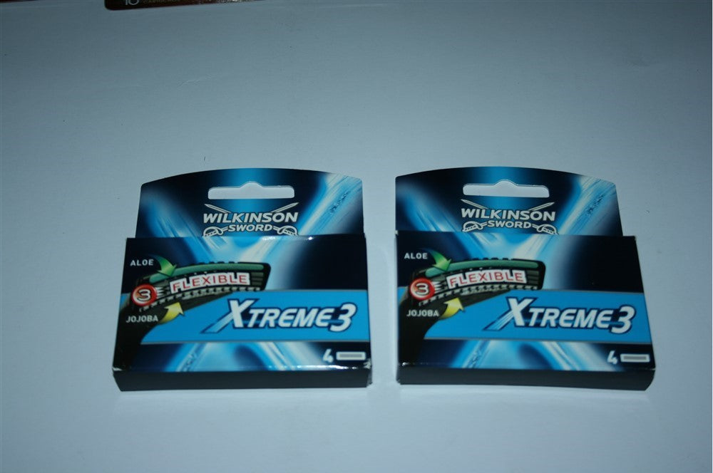 Wilkinson Xtreme3 Razor Blades Refill Cartridge Pack 8 Count Fits Schick Subzero