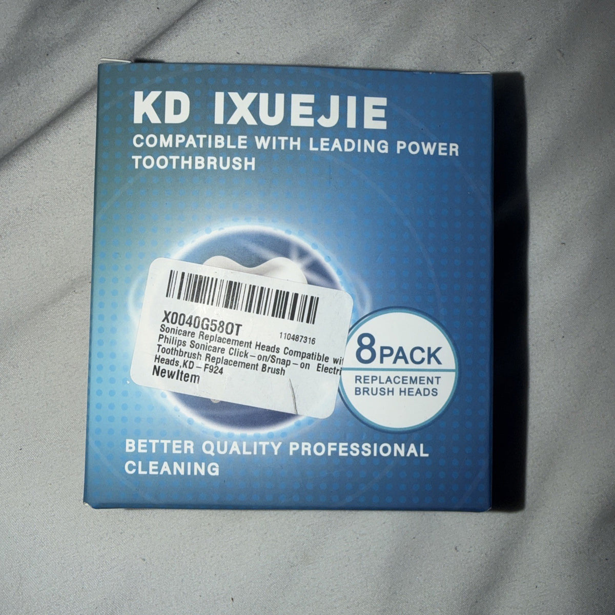 KD IXUEJIE 8-Pack Replacement Toothbrush Heads for Philips Sonicare