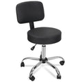Adjustable Hydraulic Salon Stool with Swivel & Back Support