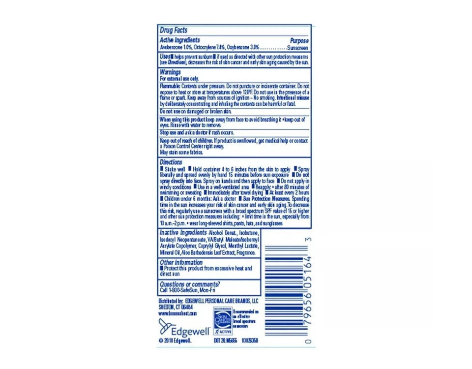 Travel Size Banana Boat Sport Sunscreen SPF 30 Broad Spectrum UV Protection 1.8 Oz