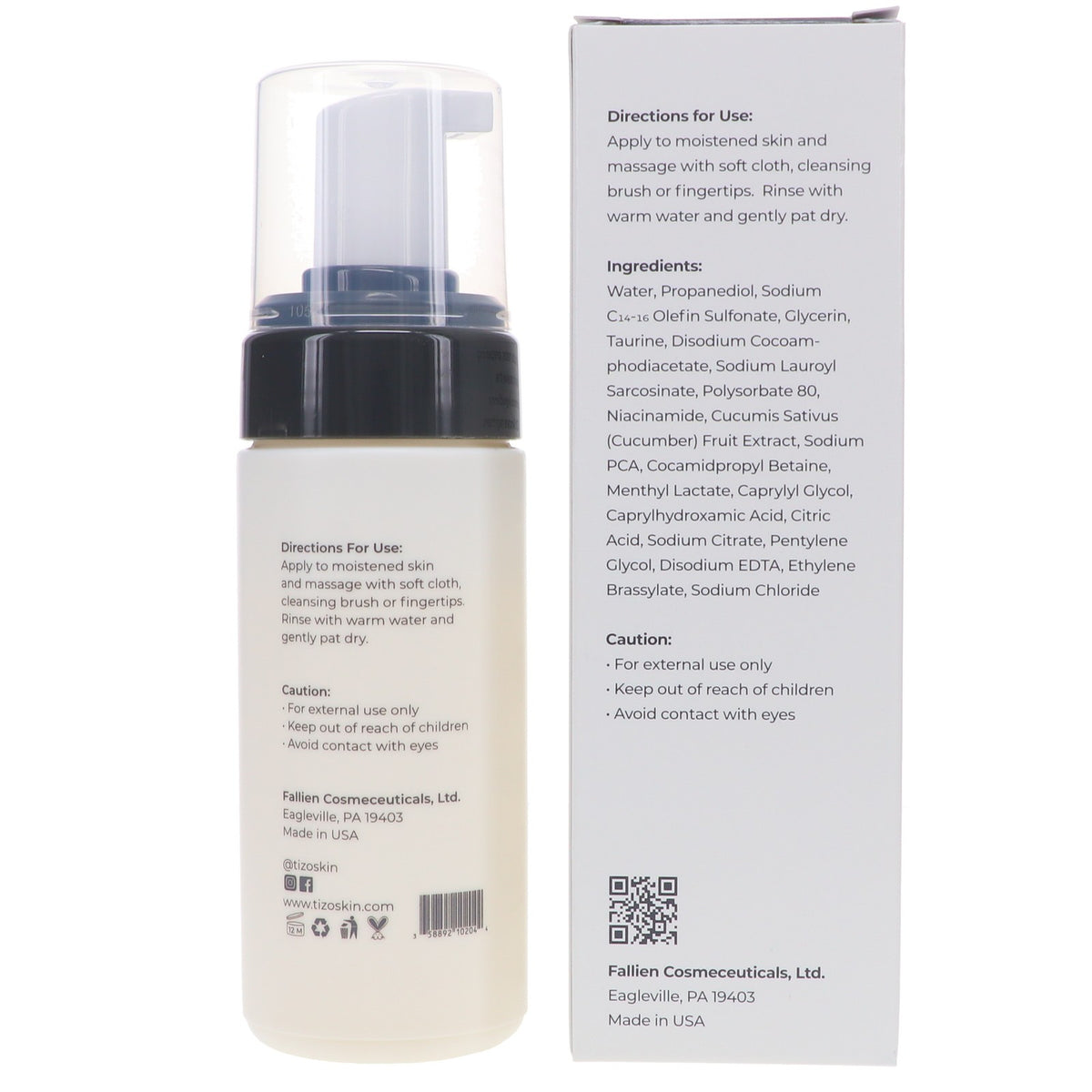 Gentle Foaming Facial Cleanser with Exfoliating Ingredients - 4 oz