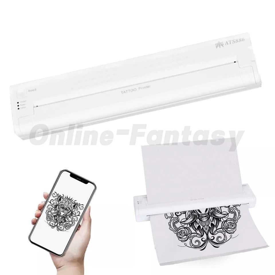 Mini Wireless Therm tattoo Transfer Printer - ATS886 Stencil Printer