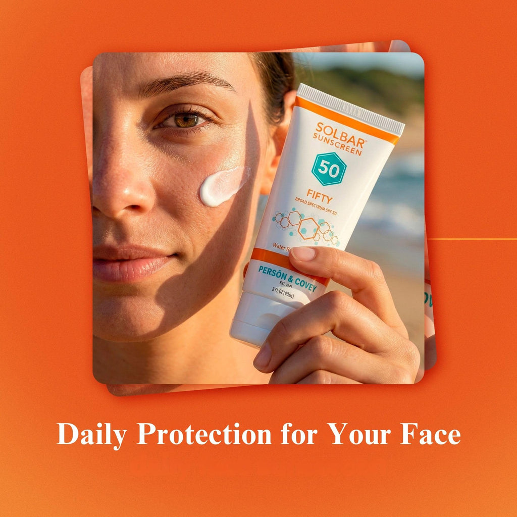 Broad Spectrum SPF 50 Sunscreen for Face & Body - Water-Resistant 3 Oz