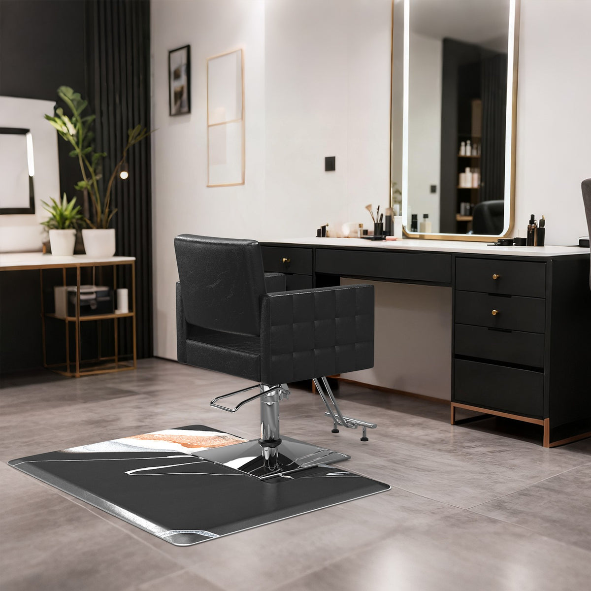 Anti-Fatigue Floor Mat 3x4 ft for Salon Standing Support Thick Slip-Resistant