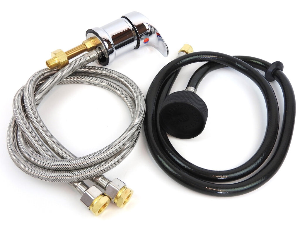 Salon Shampoo Bowl Faucet and Spray Hose Set for Hair Salons