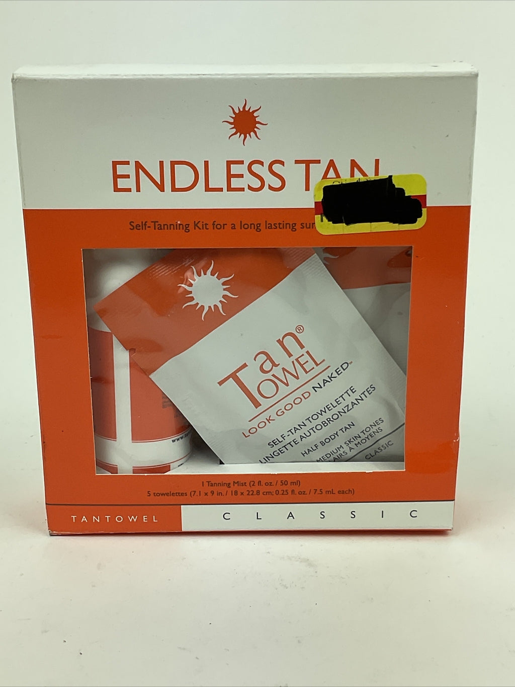Self Tanner Kit with Mist and Towelettes - Sunless Tanning Set