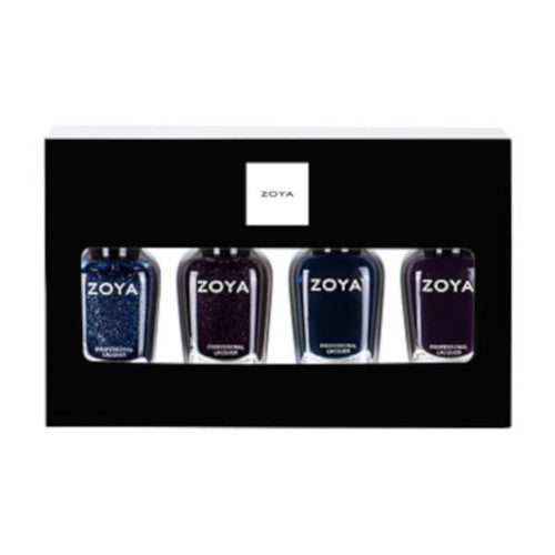 Zoya Nail Polish Quad Set - 4 Non-Toxic Holo-Days Shades 0.5oz