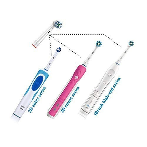 Sensitive Toothbrush Heads Compatible with Oral-B Electric Toothbrushes - 4 Pack