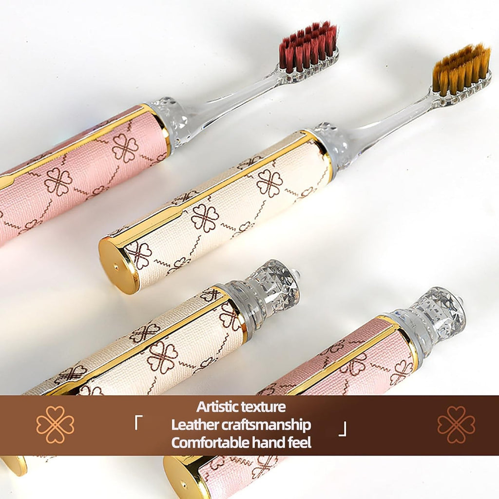 Foldable Travel Toothbrush Set with Compact Head and Case - Mini & Soft Bristles