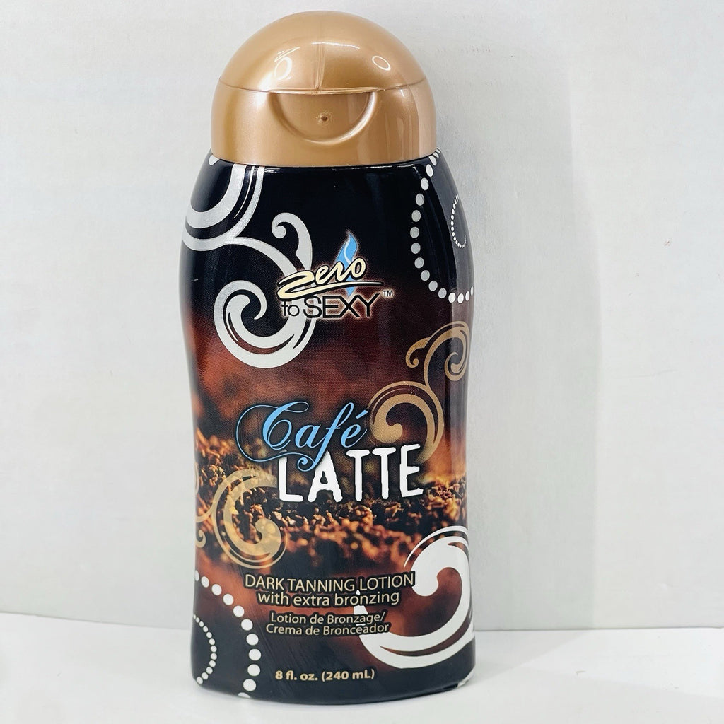 Indoor Tanning Lotion with Extra Bronzing - Cafe Latte Scent 8 oz