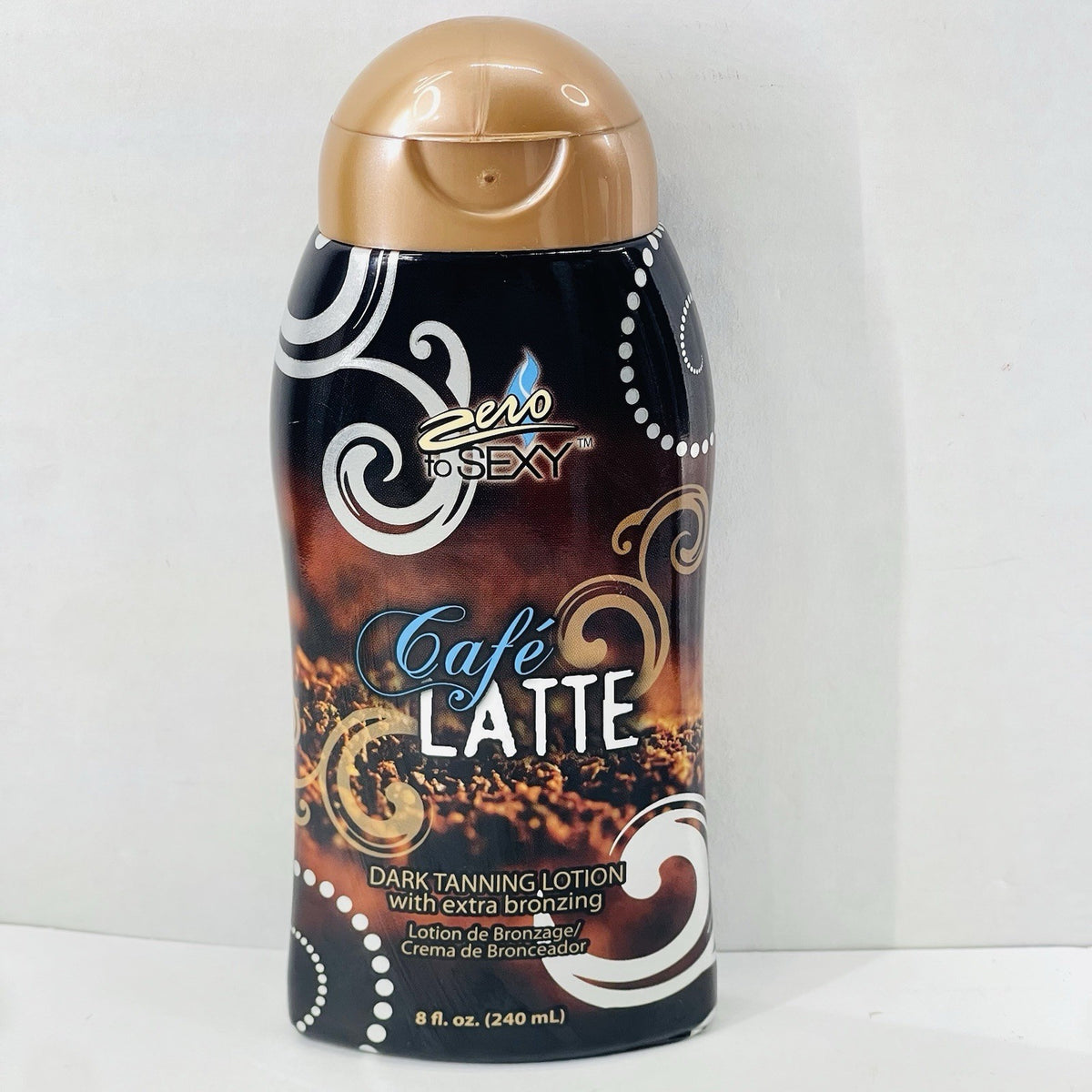 Indoor Tanning Lotion with Extra Bronzing - Cafe Latte Scent 8 oz