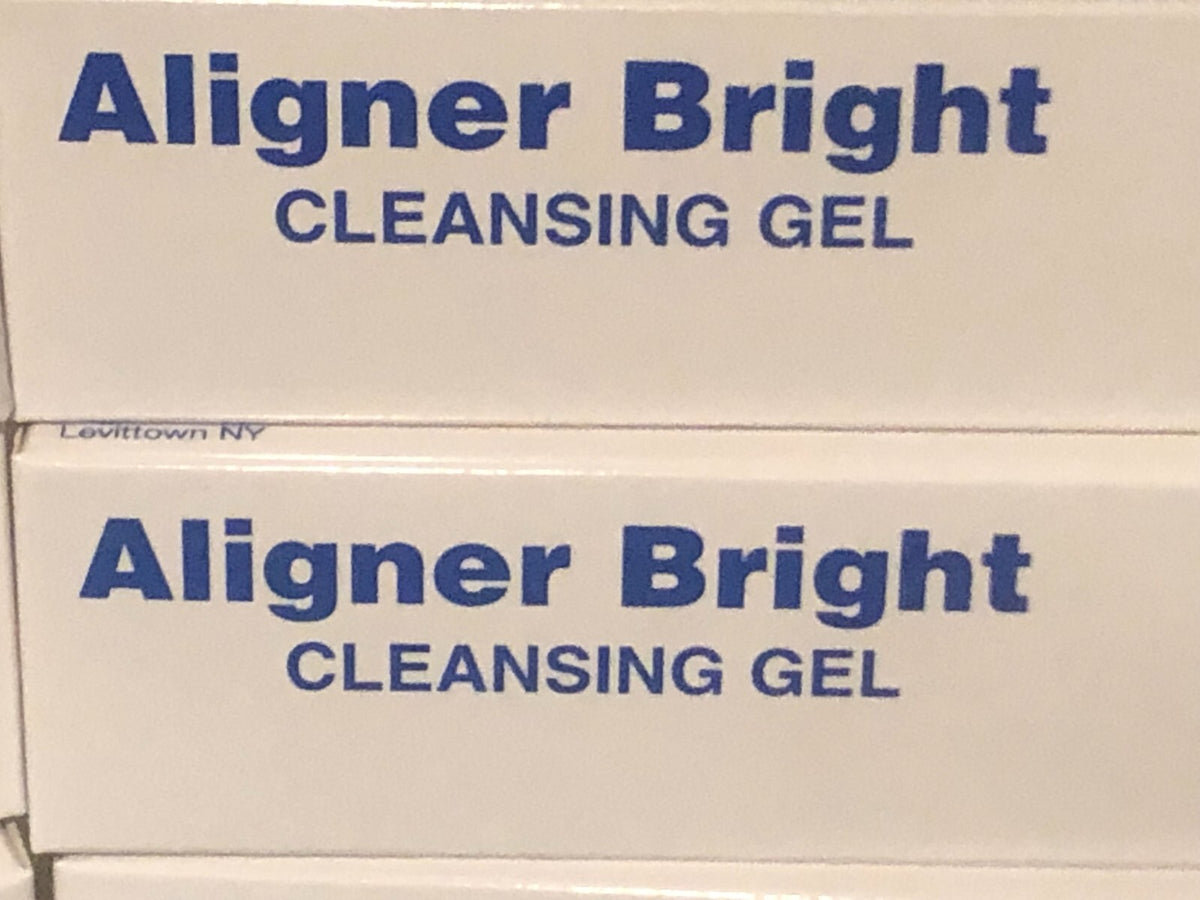 AlignerBright Antimicrobial Gel Two Pack for Retainers and Aligners - Keeps Teeth & Gums Healthy