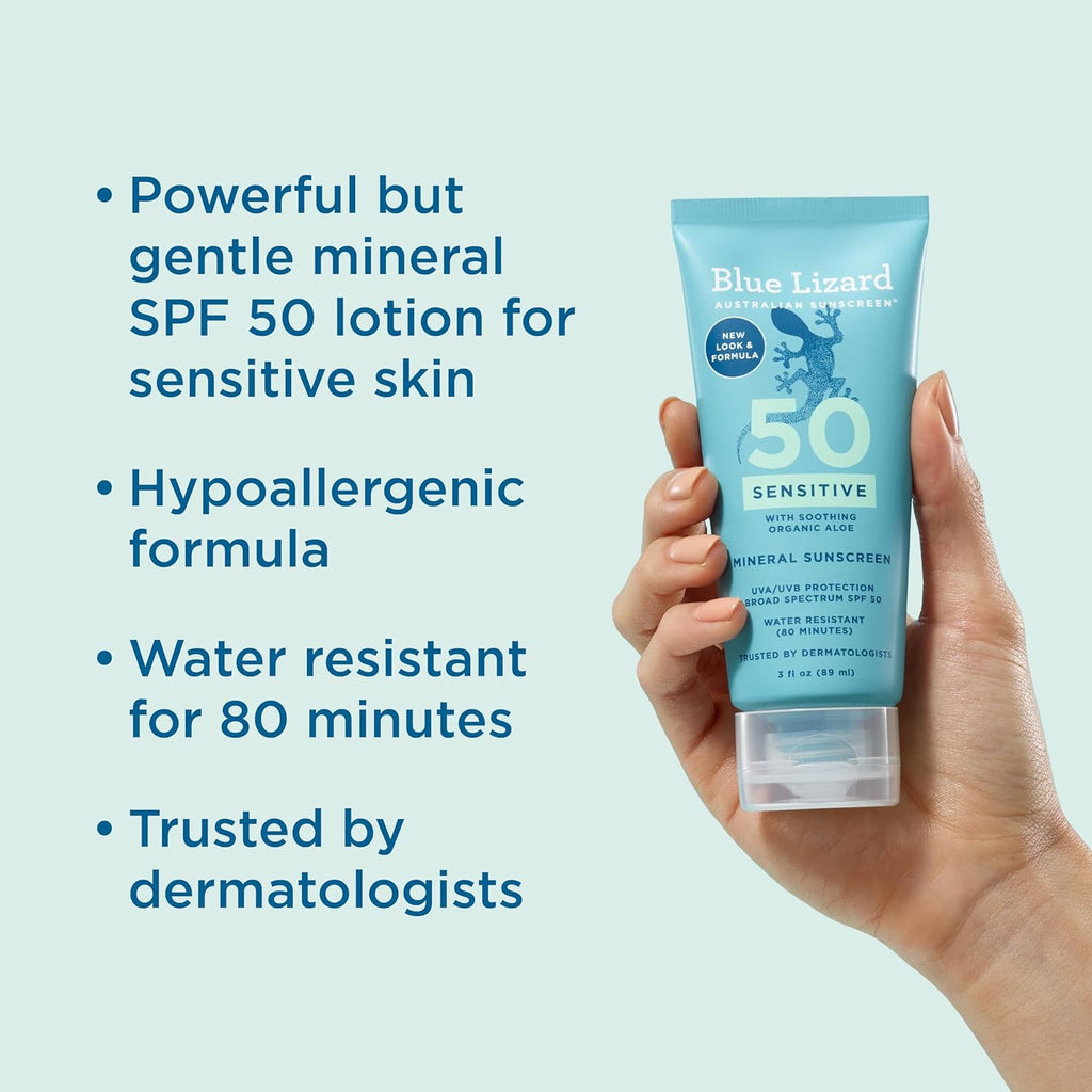 Mineral Sunscreen SPF 50+ Water Resistant UVA UVB Protection, Fragrance-Free