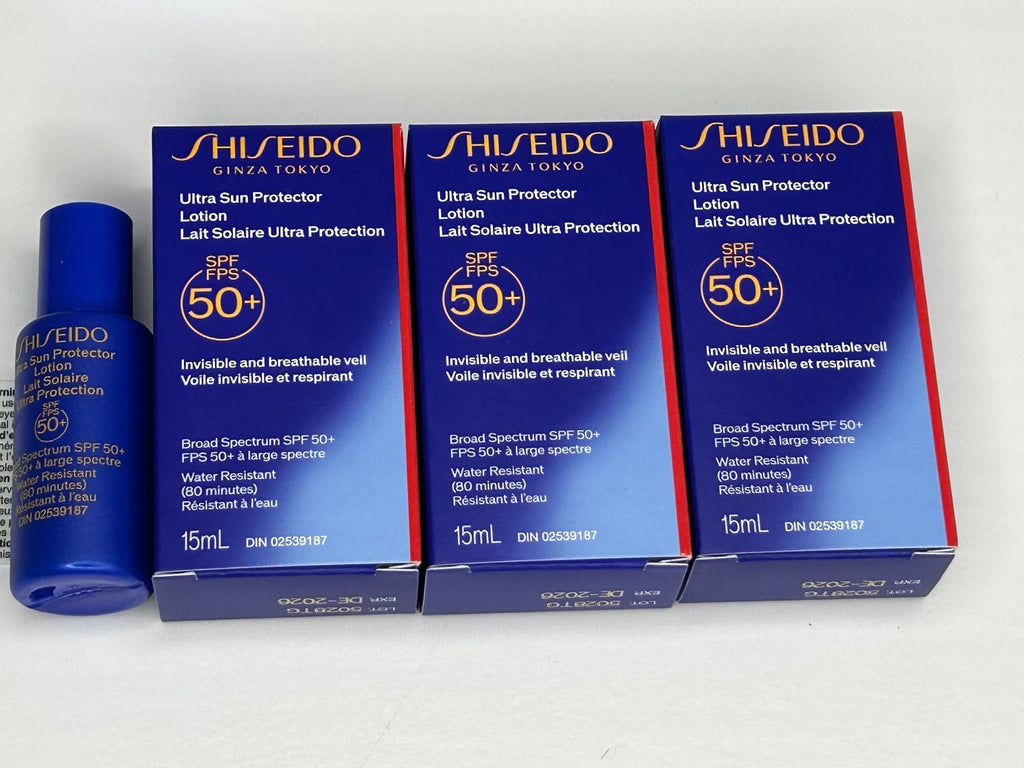 Travel Sunscreen Lotion SPF 50+ Water-Resistant Sun Protector Set of 6