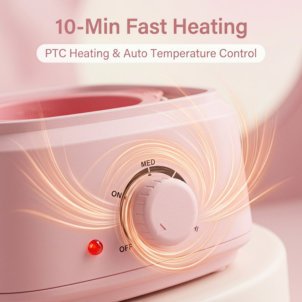 Electric Wax Heater Warmer Kit for Hair Removal - 500g Hard Wax Beans & Accessories