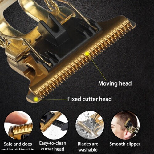 Cordless Hair Clippers for Men with Adjustable Trimmer, Rechargeable Barber Razor