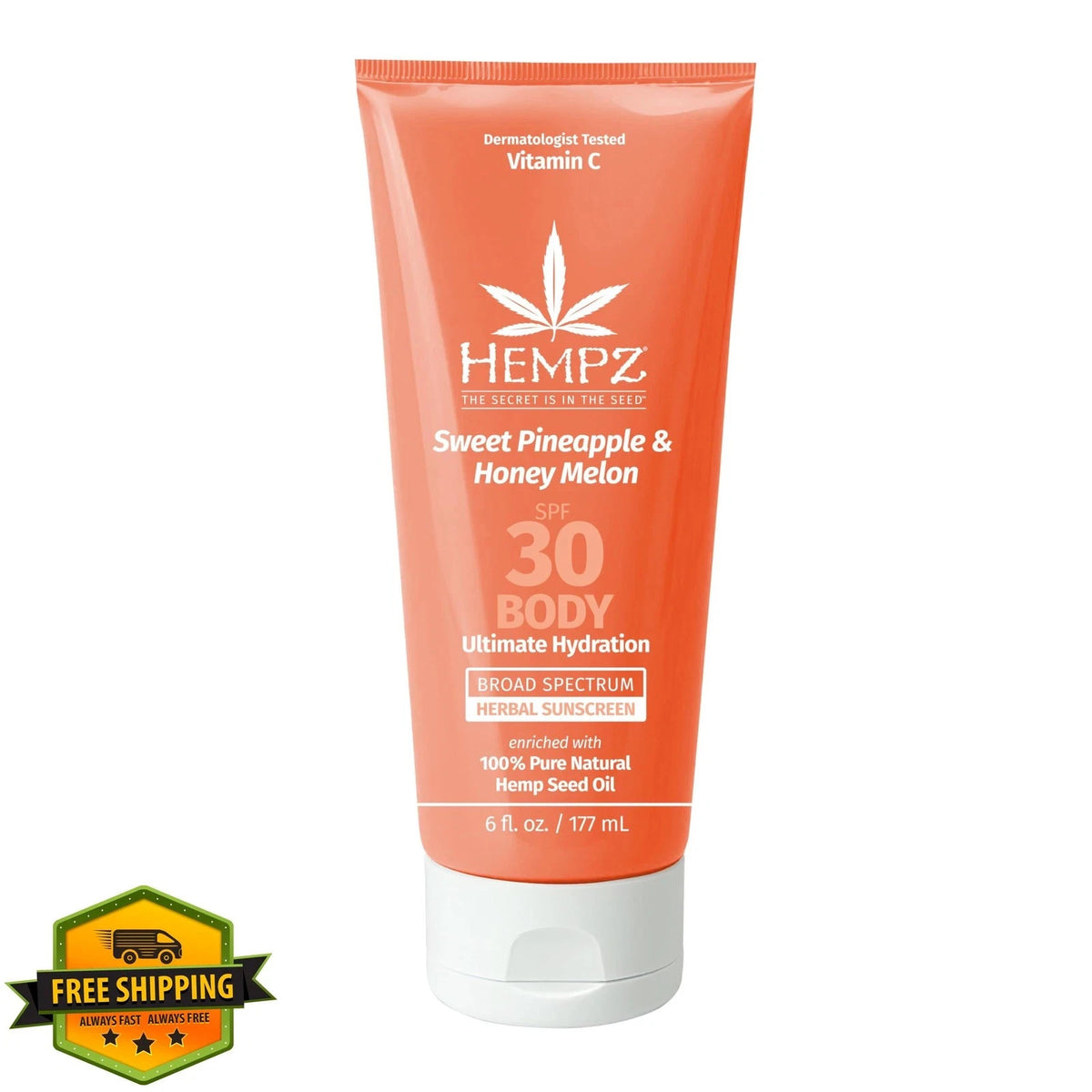 Hempz SPF 30 Body Sunscreen with Pineapple & Honey Melon - 6oz