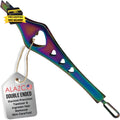 Rainbow Double Ended Tweezers for Eyebrows & Skin Care - Precision Slant Tweezer