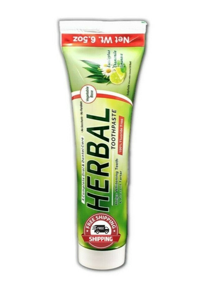 Herbal Toothpaste 6.5 OZ - Natural Enamel Strengthening & Whitening