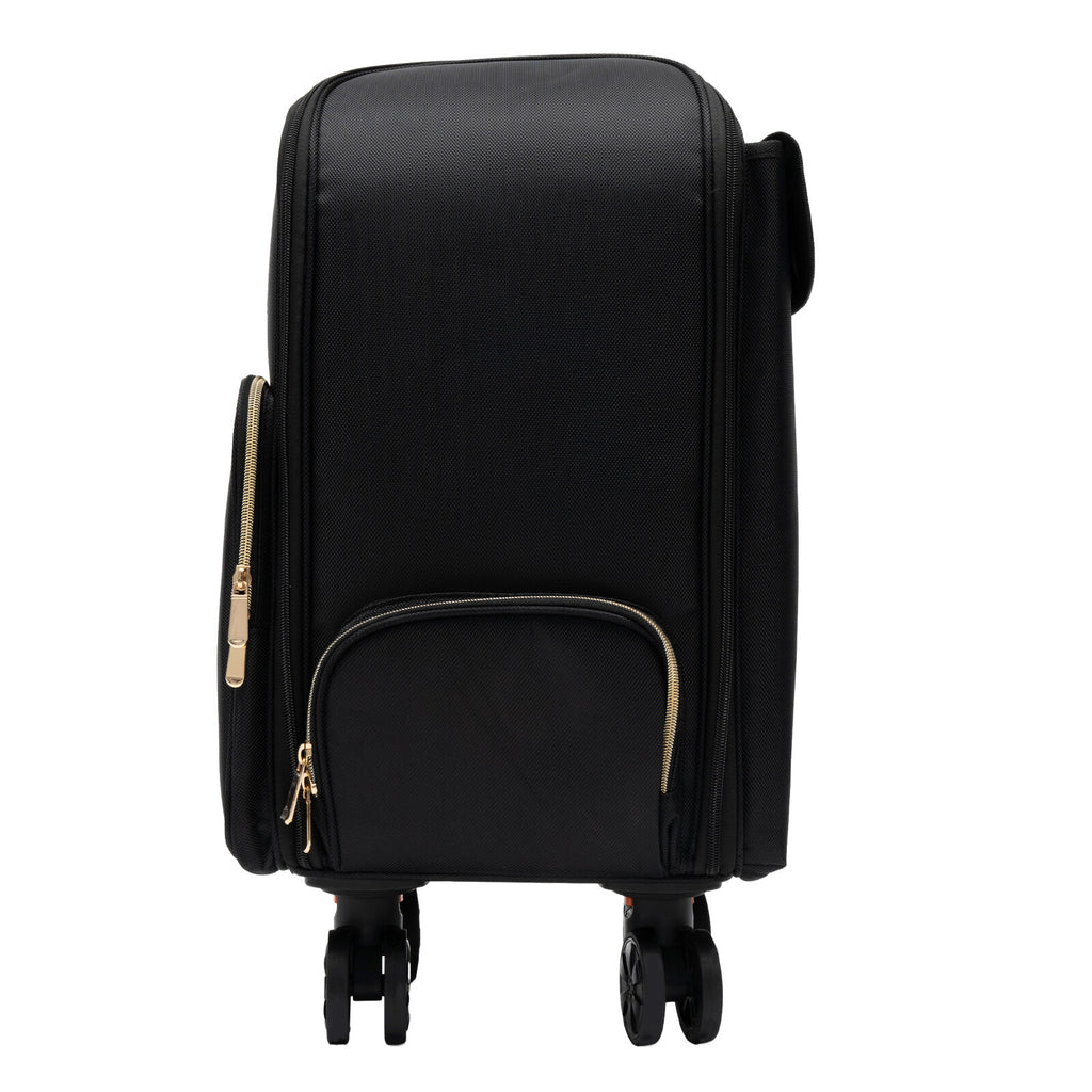 Professional Rolling Makeup Case with Storage Organizer for Cosmetics