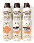 Hawaiian Tropic SPF30 Weightless Hydration Clear Sunscreen 6oz (3 Pack) Exp 2028+