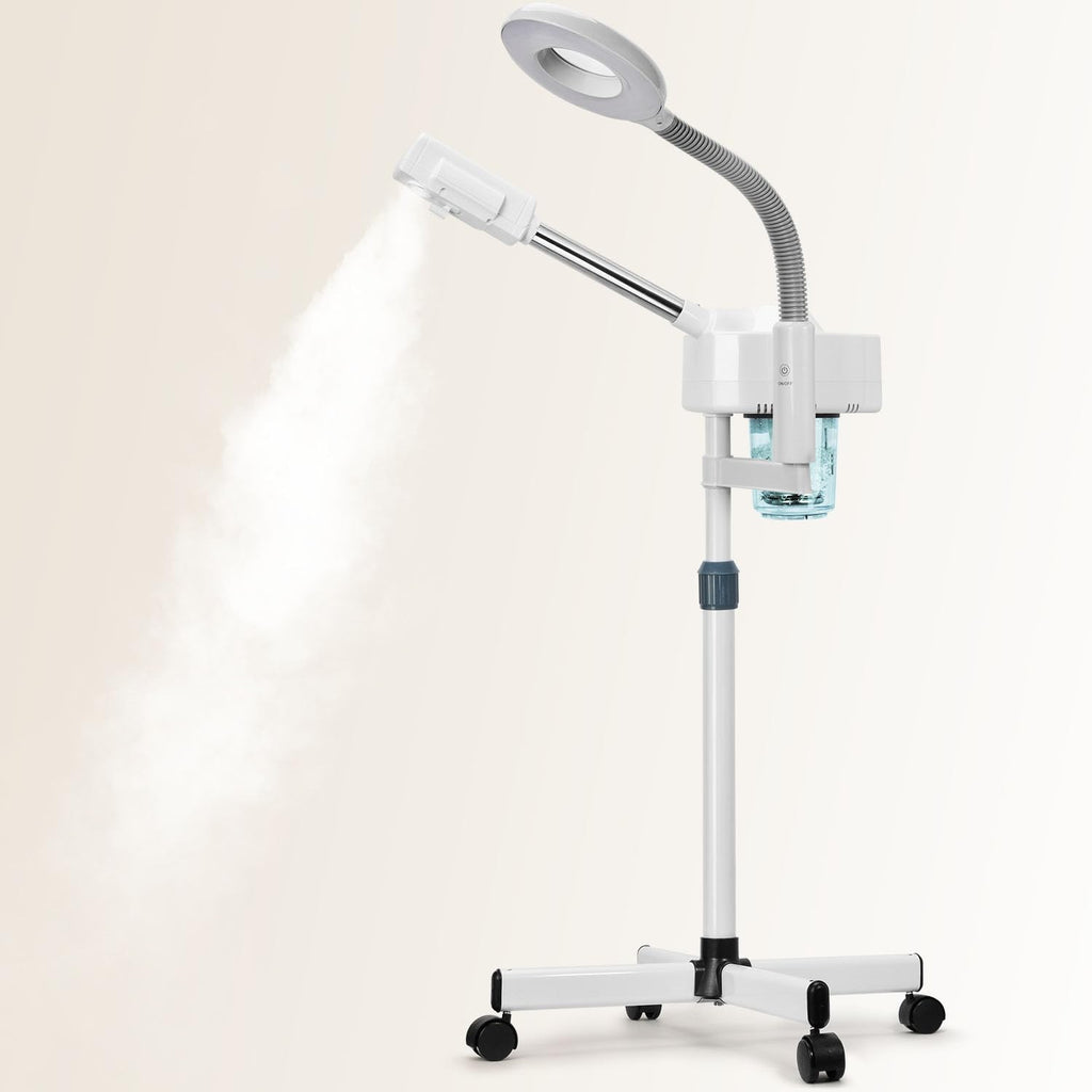 Professional 2-in-1 Facial Steamer with 5X Magnifying Lamp - Home Spa Equipment