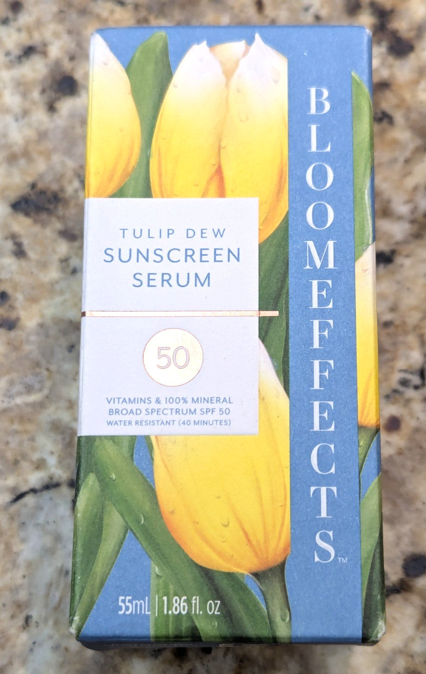 Tulip Dew Sunscreen Serum SPF 50 - Hydrating Face Sun Protection 1.86 fl oz