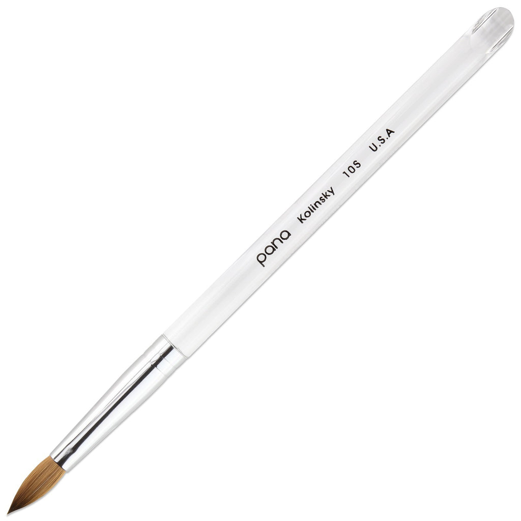 Professional Nail Art Brush - Kolinsky Hair Oval Acrylic Nail Brush Size 10