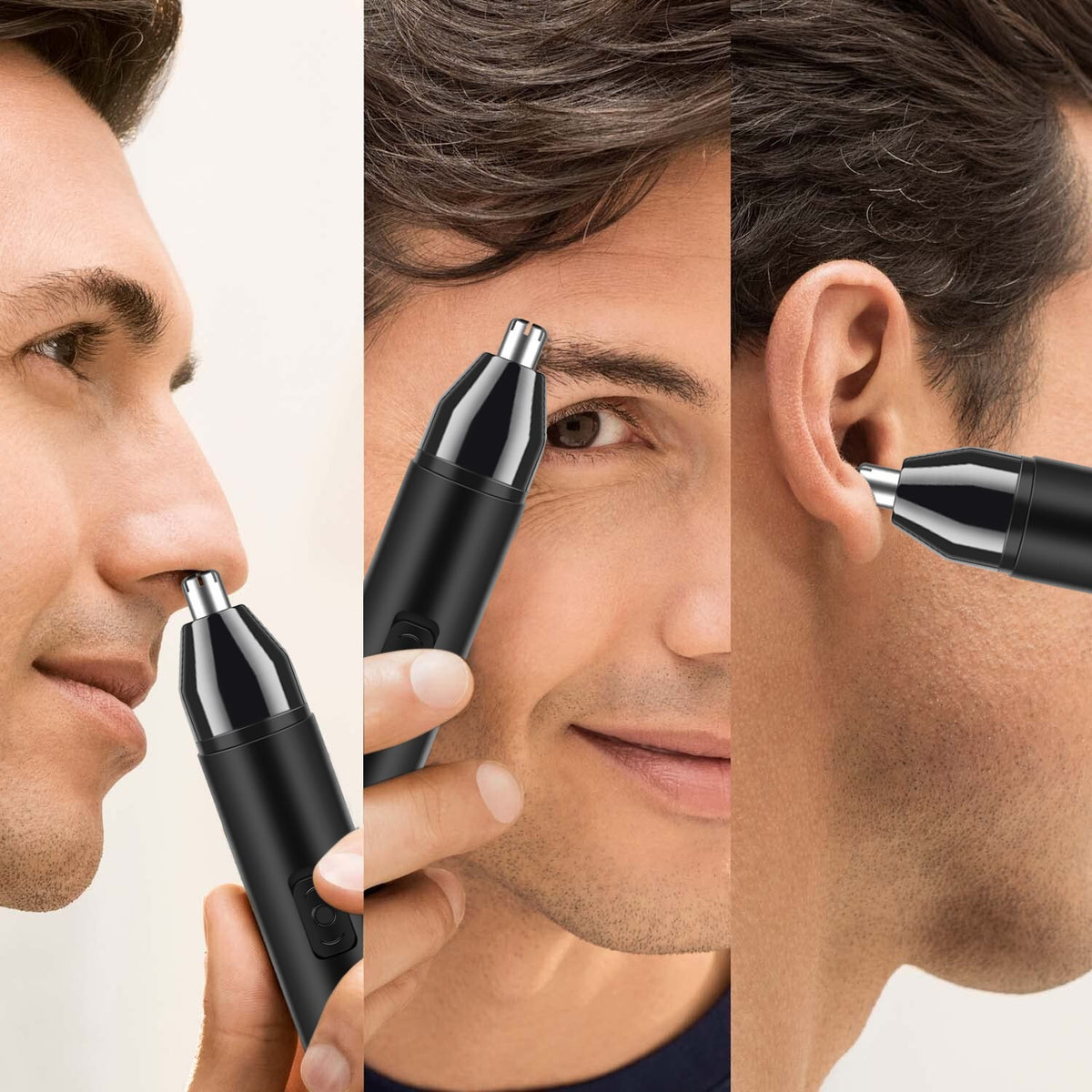 Men's Electric Nose Ear Hair Trimmer Waterproof USB Rechargeable